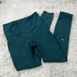 Lululemon Zoned In Tight *27" Green Jasper